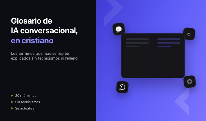 Glosario de IA conversacional y automatización, en cristiano