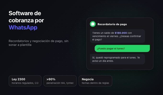 Software de cobranza por WhatsApp: cómo funciona y qué evitar