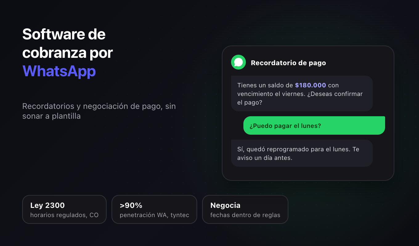 Software de cobranza por WhatsApp: cómo funciona y qué evitar